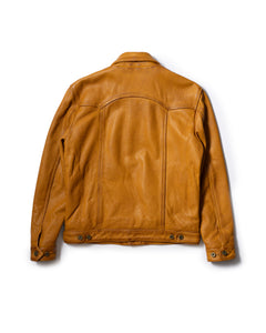 Back view of the Goldrush leather jacket showcasing the heritage-inspired design and quality craftsmanship