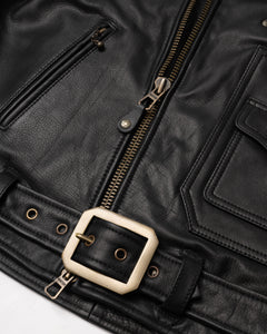 Scrambler Leather Jacket | Biker Jacket | Master Supply Co.