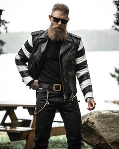 Scrambler Leather Jacket | Biker Jacket | Master Supply Co.
