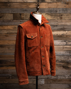 Master Supply Co men's brown leather jacket Field Jacket