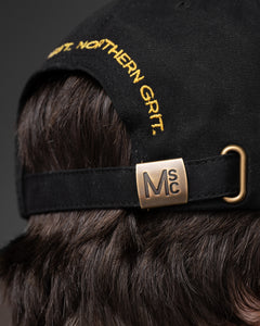 Waxed Canvas Cap Black Master Supply Co. Logo | Shop now