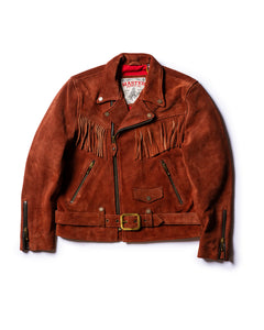 Ranger Copperhide roughout leather biker jacket by Master Supply Co
